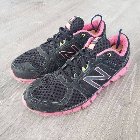 New Balance 750 V1 Women's Black Pink Athletic Running Shoes Size 9.5 B W750BP1 - Picture 1 of 11